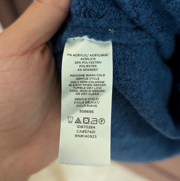 New With Tags Loft Outlet Blue Sweater Size XL - Picture 5 of 5